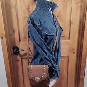 American West Leather Crossbody